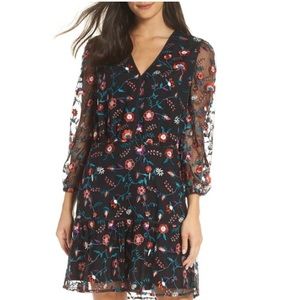 Sam Edelman embroidered mesh dress